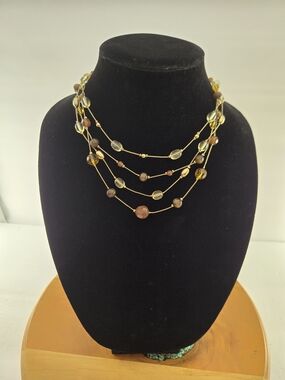 Vintage Multi-Strand Beaded Floating Necklace